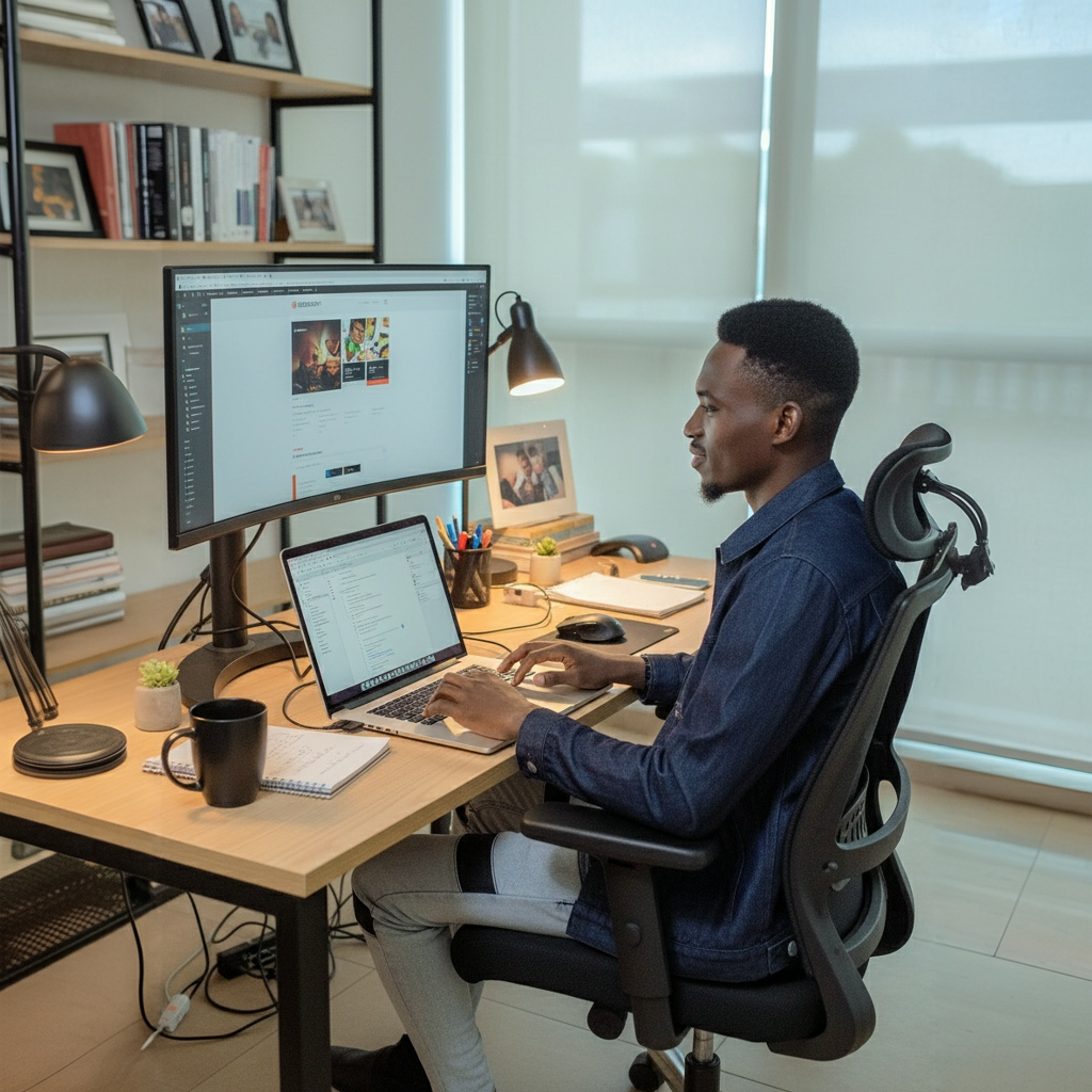 Joshua Shaibu, Website designer digital-marketer freelancer Online course creator Email marketer